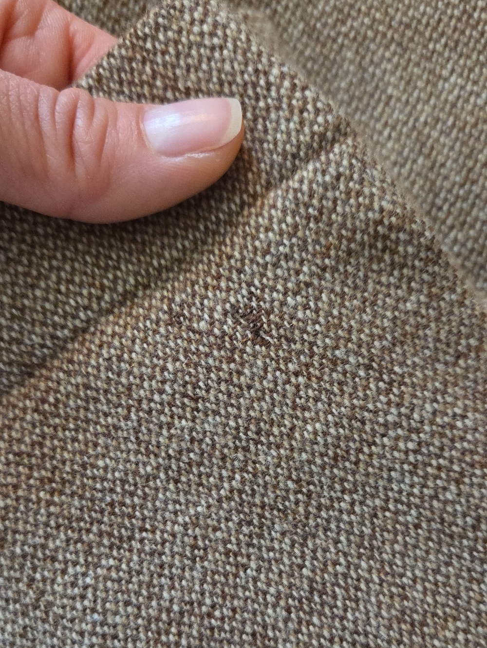 Lauren Ralph Lauren Pleated High-Rise Vintage Trousers in Brown Tweed - Picture 9 of 9